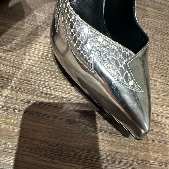 Metallic Saint Laurent Heels 37.5 - Picture 4 of 10